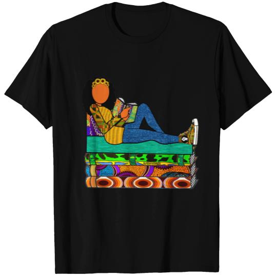 Sunflower Afrocentric Reader T Shirts