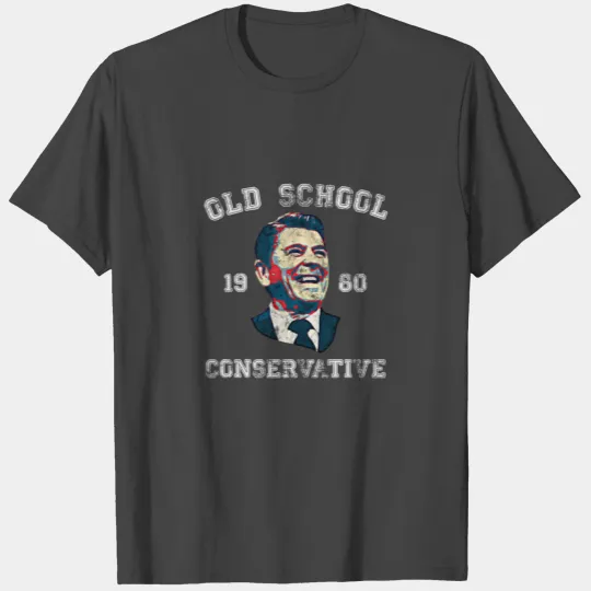 Old School Conservative Ronald Reagan 1980 Republi T Shirts