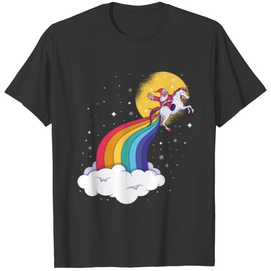 Unicorn Christmas Funny Christmas Gift T-shirt