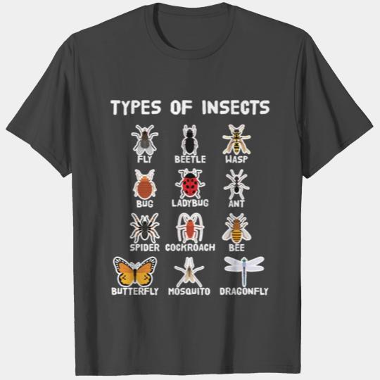 Cool Kids Types Of Insects Funny Bug T Shirts