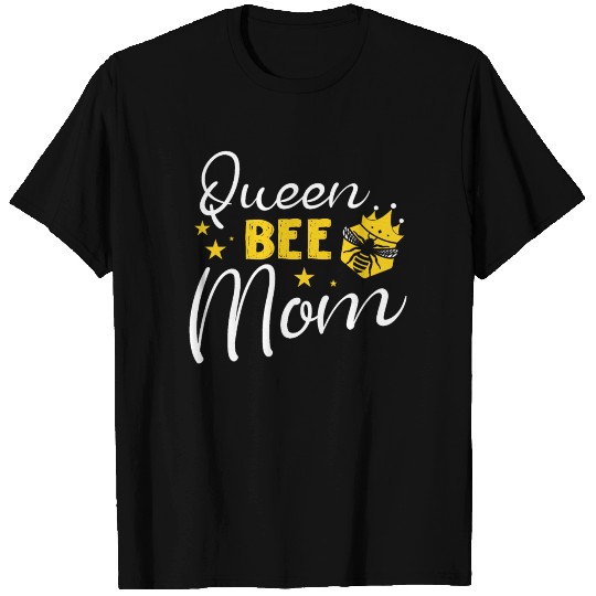 Queen Bee Mom Mommy Beehive Honeycomb Stingless T Shirts