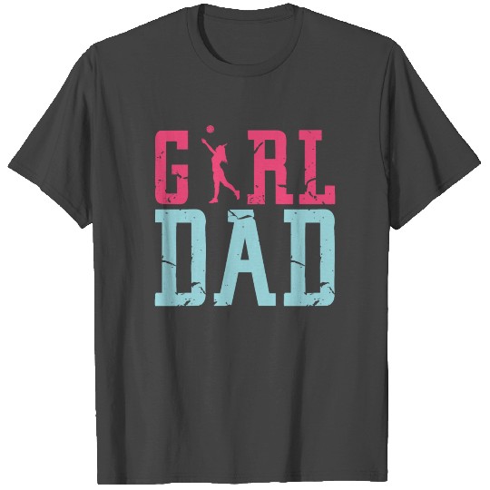 Girl Dad Daddy Father's Day Net Service Trainer T Shirts