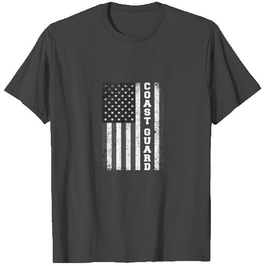 Usa Coast Guard Uscg Distressed American Flag Patr T Shirts