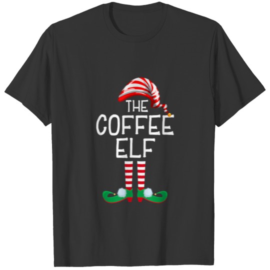 Coffee Elf Family Matching Group Christmas T-shirt