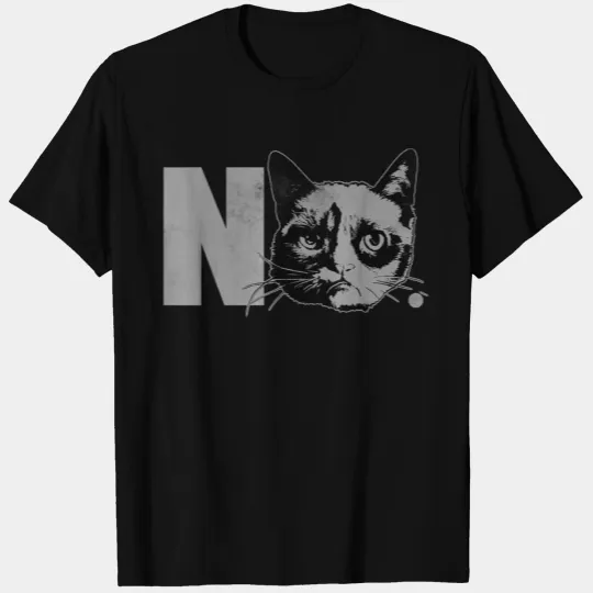 Grumpy Cat Big No Face Graphic T Shirts