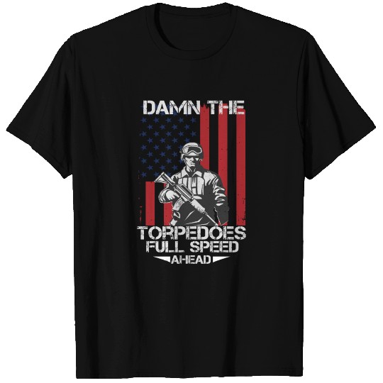 the torpedoes full speed ahead stars and strips T Shirts