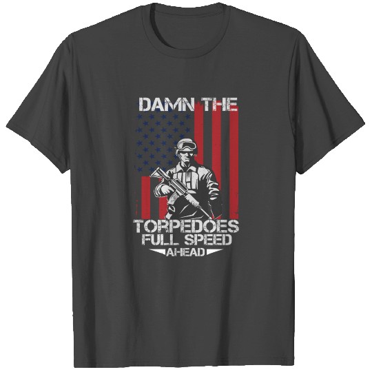 the torpedoes full speed ahead stars and strips T Shirts