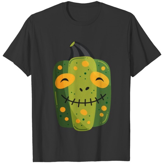Spooky Pumpkin Green T Shirts