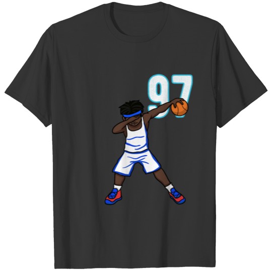 Cool Basketball Baller Bball Player Number 97 T-shirt