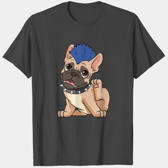 Frenchie Punk Bulldog French Bulldogs T Shirts