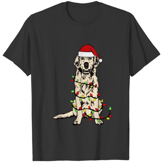 Golden Retriever Dog Christmas Holiday T-shirt