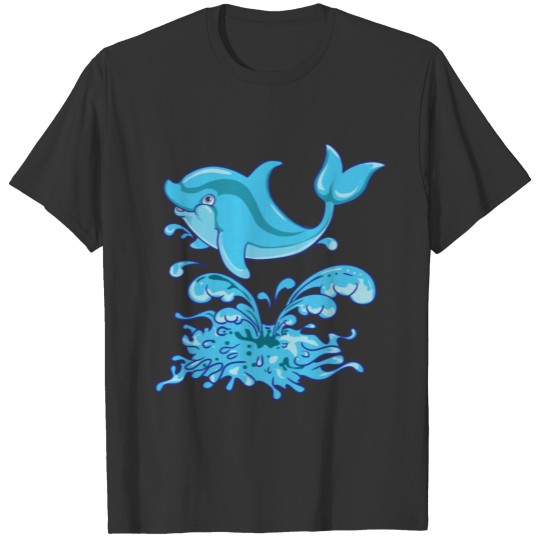 Cute Cartoon Dolphin Sea Animal Gift T Shirts