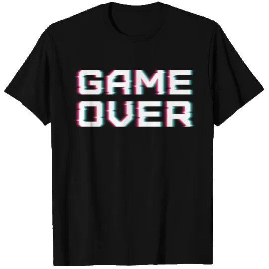 Game Over. Ripple Text Effect. T Shirts