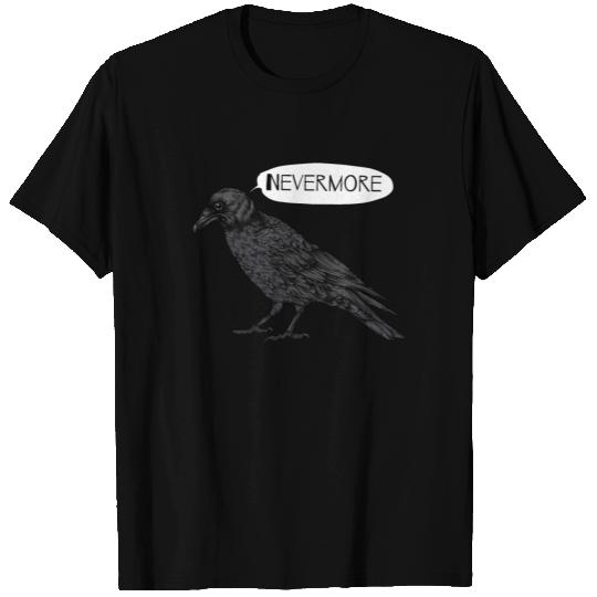 Raven Nevermore Poe Poem Design T Shirts