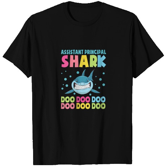 Funny Assistant Principal Shark T Shirts Back To Scho