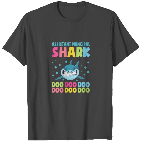 Funny Assistant Principal Shark T Shirts Back To Scho