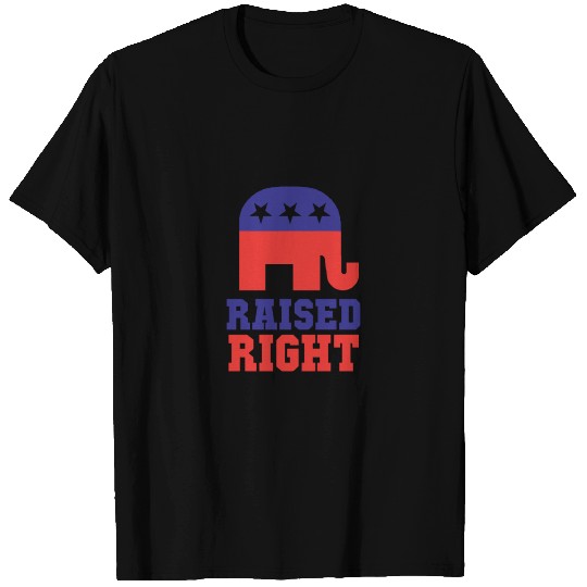 Republican Gop Conservative Raised Right Gift T Shirts