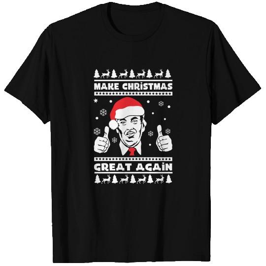 Make Christmas Great Again Pro Trump America Ugly T Shirts
