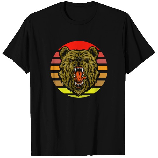 Grizzly bear sunset T Shirts