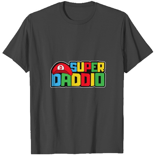 Super Daddio Funny Video Gamer Dad Birthday Father T Shirts