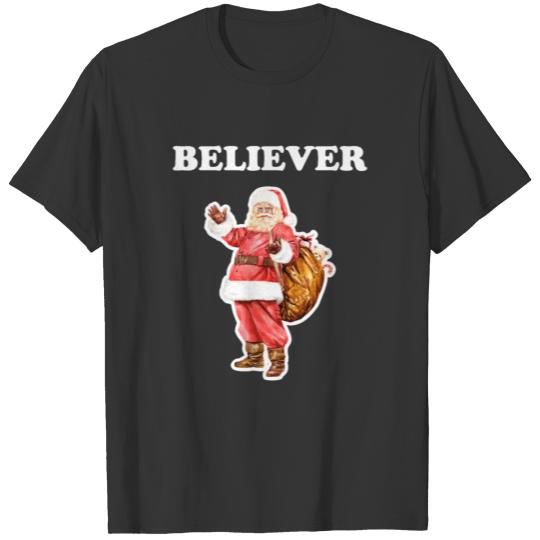 Believer In Santa, Santa Claus T Shirts