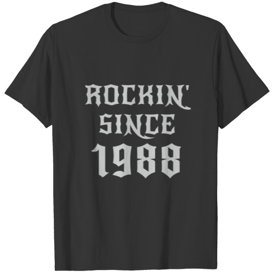 32 Year Old Classic Rock 1988 32nd Birthday Gifts T Shirts
