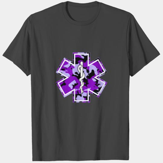 Camouflage Emt Ems Purple Camo Emt Gift T Shirts