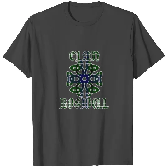 Boswell Scottish Clan Family Name Tartan Knot T Shirts