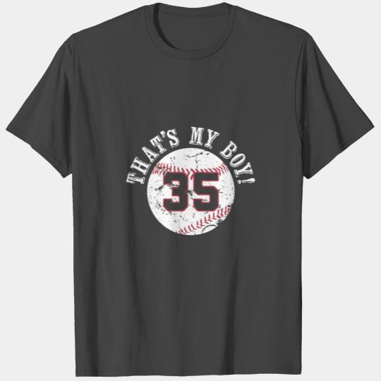 Unique That'S My Boy 35 Baseball Player Mom Or Dad T Shirts