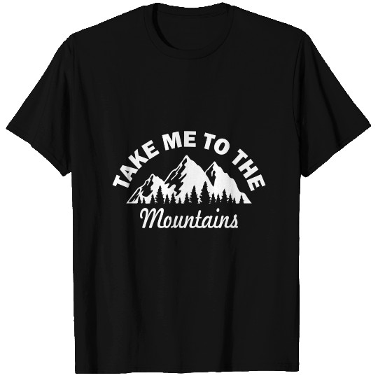 Mountain love mountains hiking forest gift T Shirts