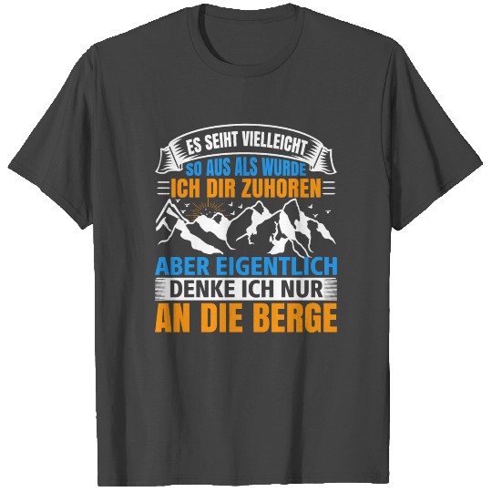 mountains mountaineering climbing hiking T Shirts