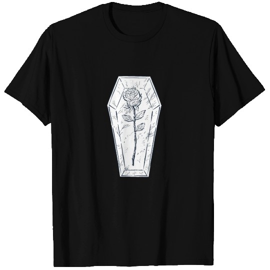 rose in a coffin T Shirts