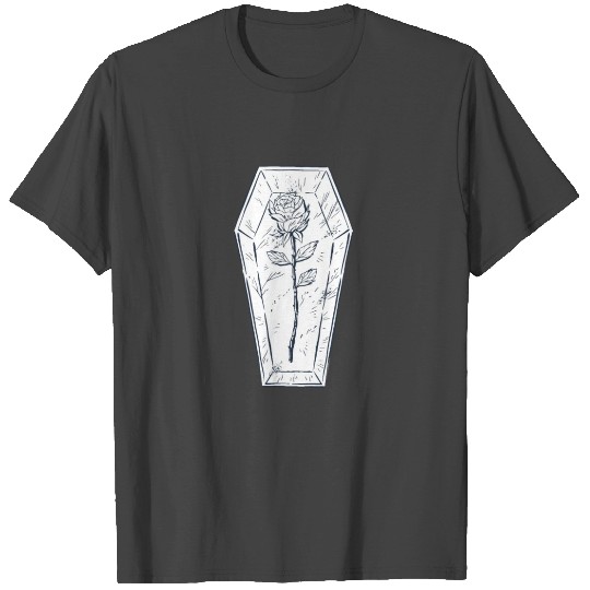 rose in a coffin T Shirts