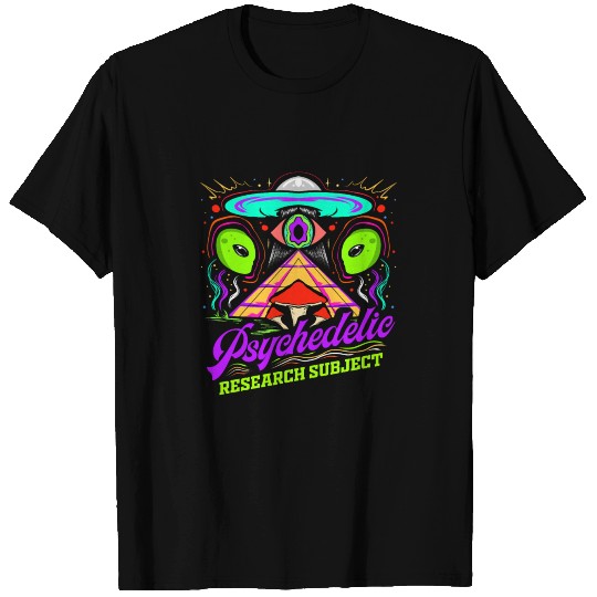 Illuminati Pyramid Alien - Psychedelic Research T Shirts