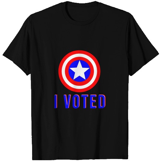 I voted plus captain america shield T Shirts