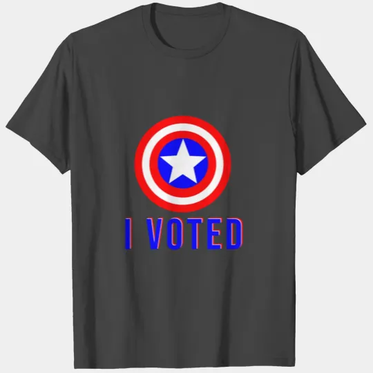 I voted plus captain america shield T Shirts