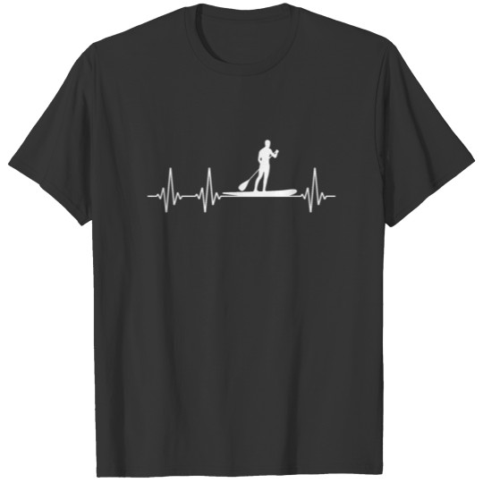 Paddleboarding Paddleboard Paddle Heartbeat T Shirts