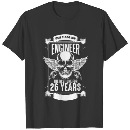 26th Birthday Engineer 26 Years Technician Gift T-shirt