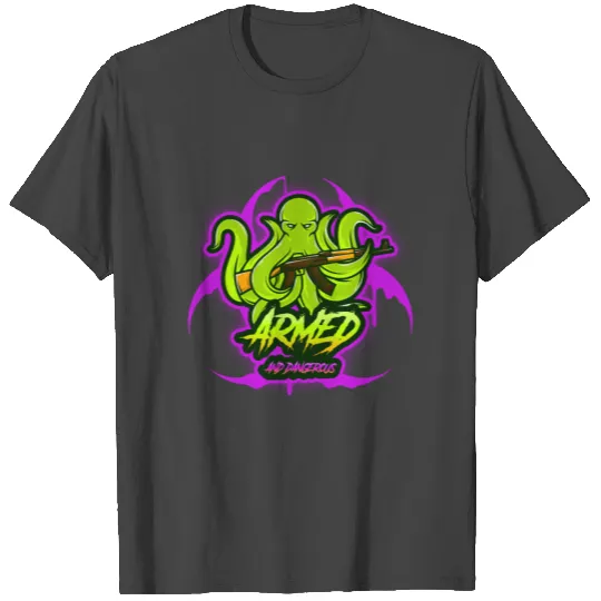 Armed and Dangerous Kraken - Glocktopus T Shirts