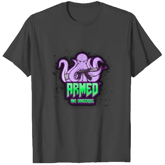Armed and Dangerous Kraken - Glocktopus T Shirts