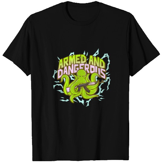 Armed and Dangerous Kraken - Glocktopus T Shirts
