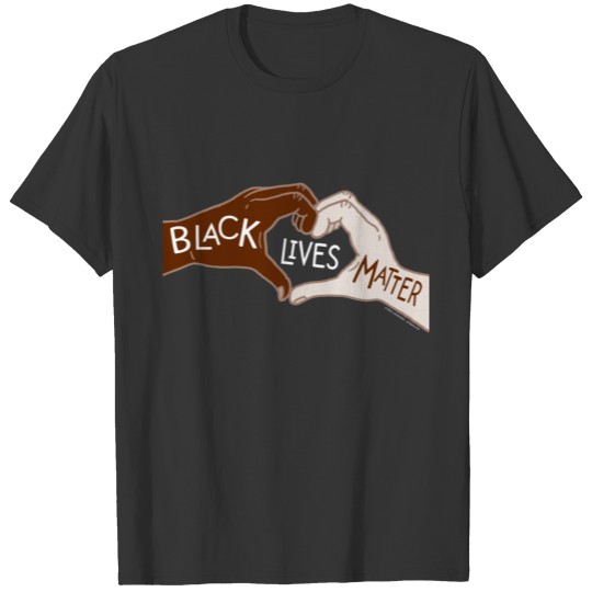 Black Lives Matter Heart Hands T-shirt