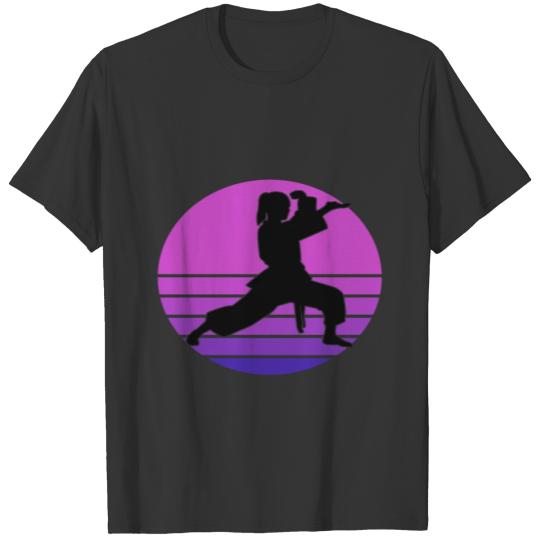 Female Martial Arts Karate Kick T-shirt