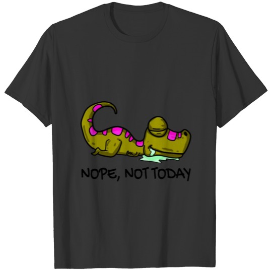 Lazy cute little dinosaur T-shirt
