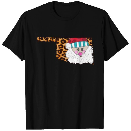 Leopard Santa Oklahoma T Shirts