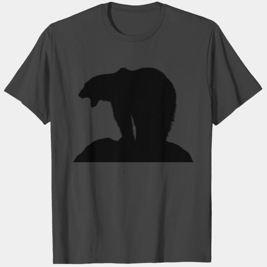 Polar Bear Silhouette - brown bear grizzly kodiak T Shirts