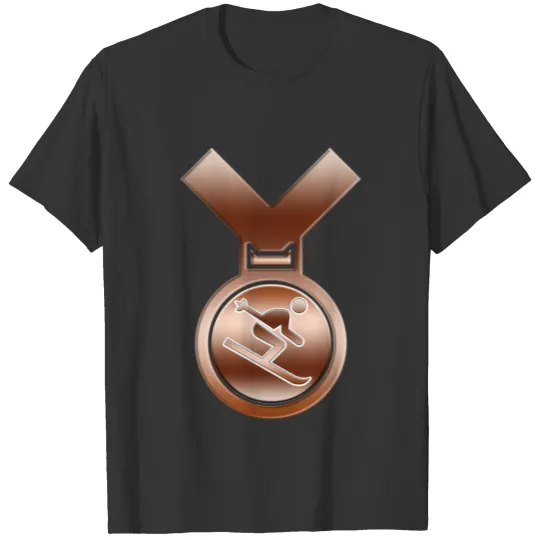 Bronze Ski Award Medal T Shirts