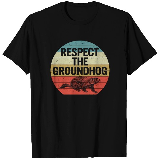Funny Groundhog Day 2021 T Shirts Vintage Respect