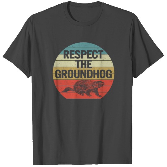 Funny Groundhog Day 2021 T Shirts Vintage Respect