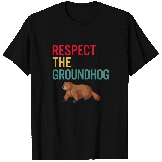 Funny Groundhog Day 2021 T Shirts Vintage Respect